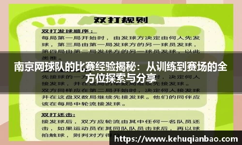 南京网球队的比赛经验揭秘：从训练到赛场的全方位探索与分享